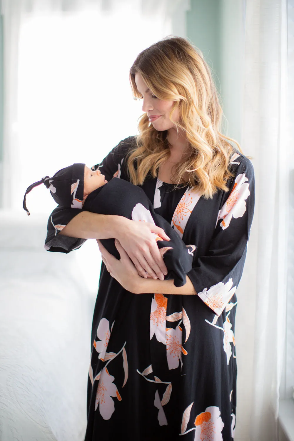 Willow Robe & Newborn Swaddle Blanket Set (2XL/3XL only)