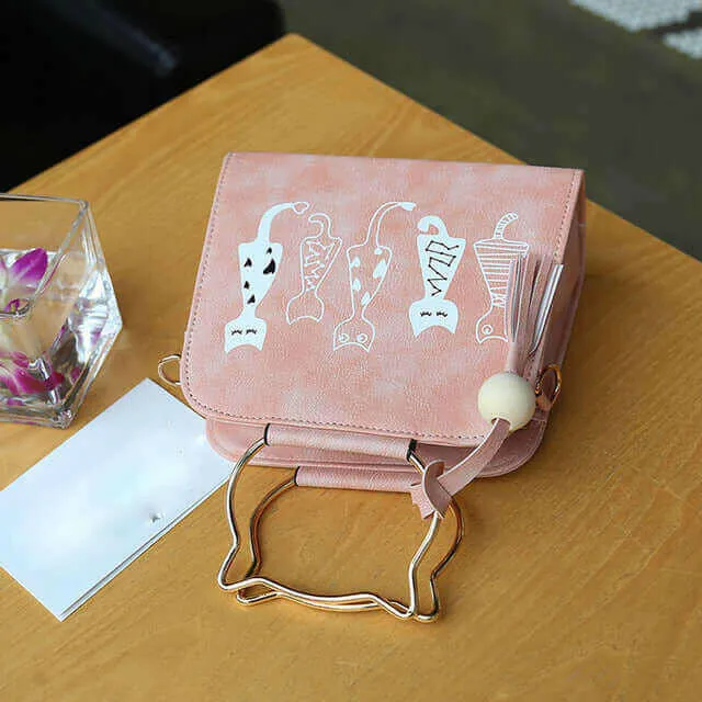 Women Messenger Bag  Handbags Cat Rabbit