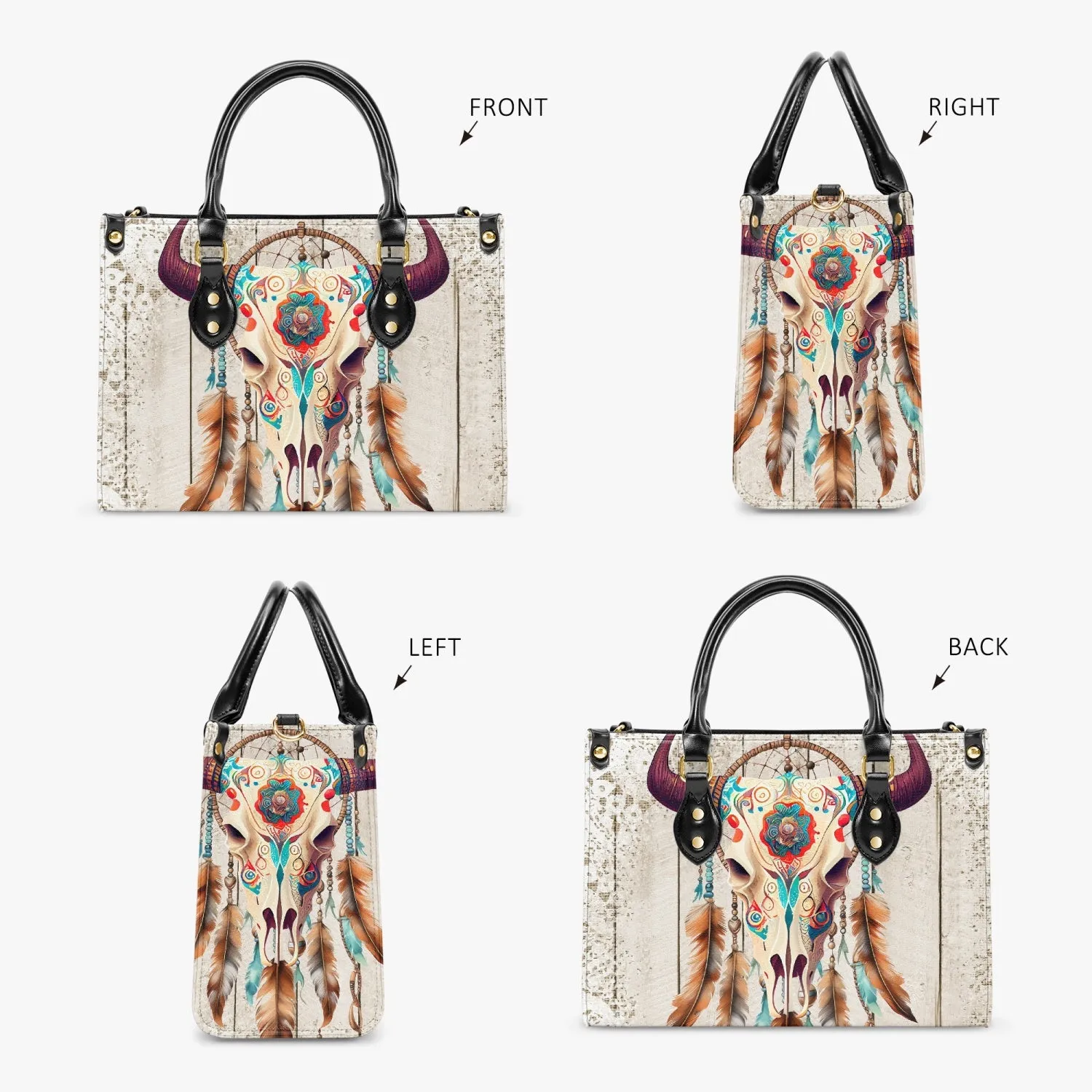 Women's Tote Bag - Western - Skull