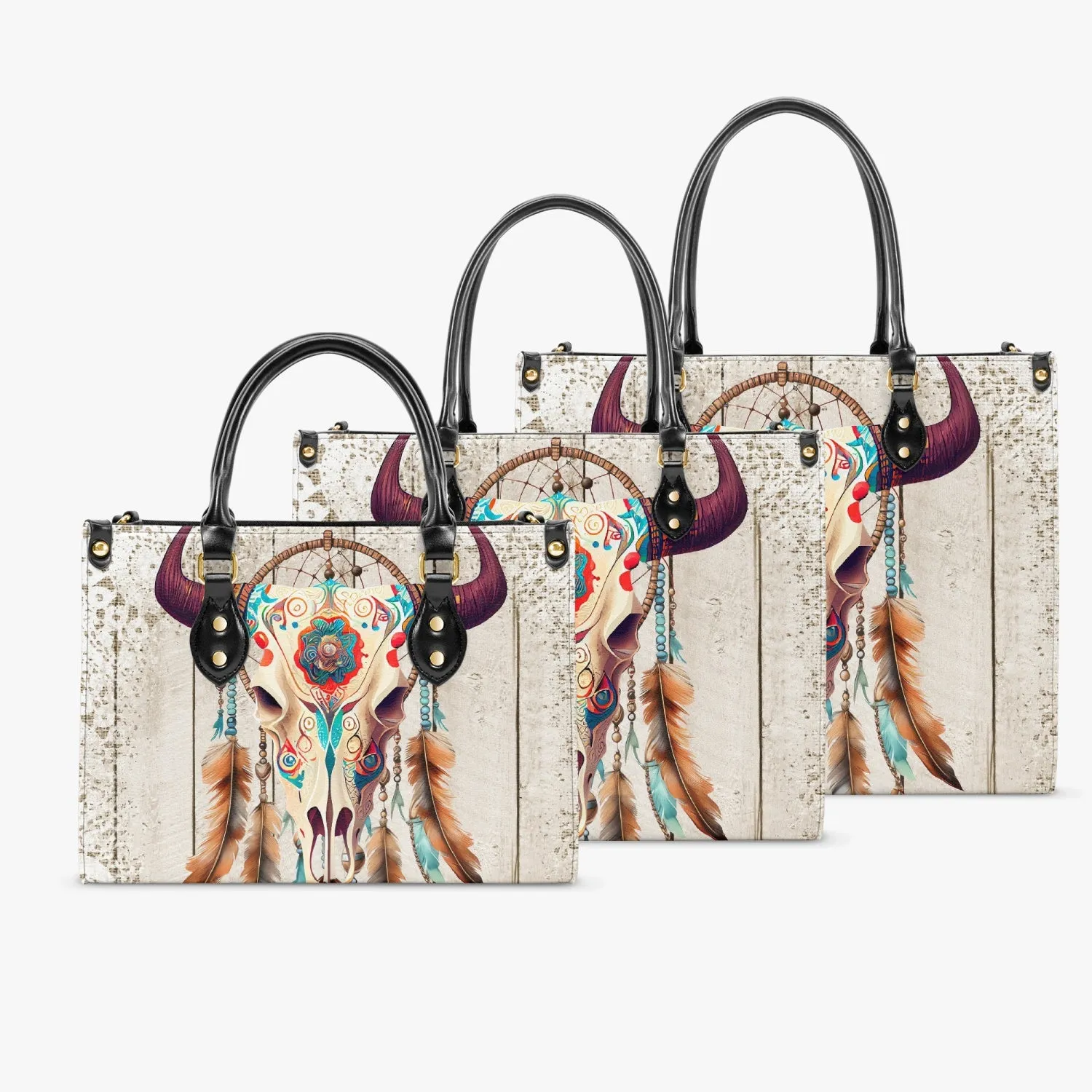 Women's Tote Bag - Western - Skull