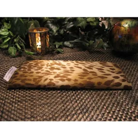 Yoga Eye Bag Healthy Gift for Woman. Brown, Gold Cheetah Animal Print