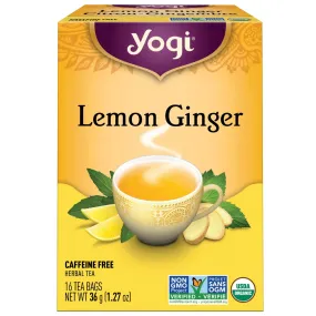 Yogi Lemon Ginger Tea 16ct