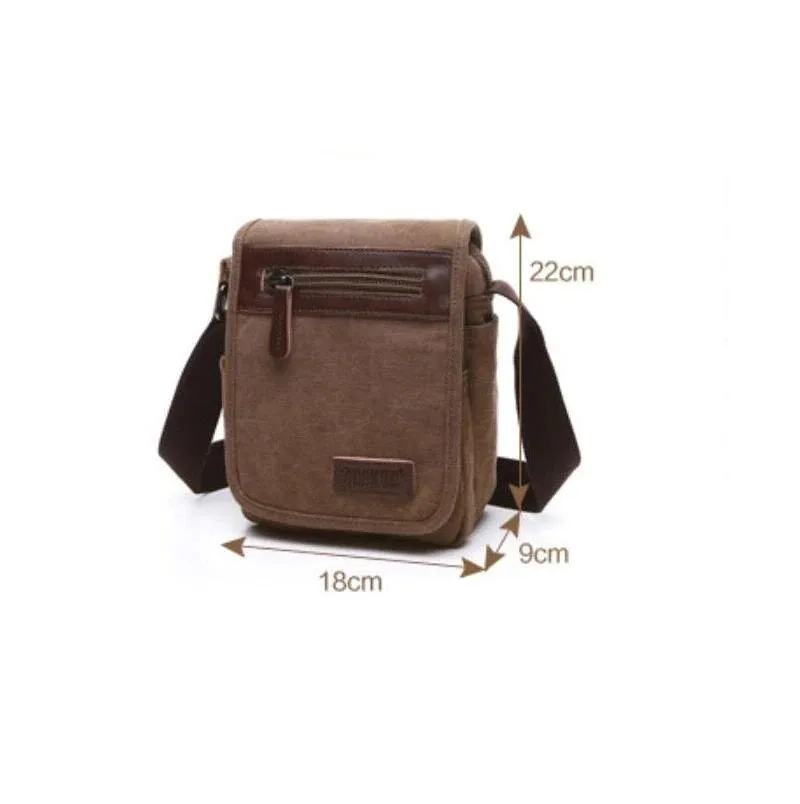 Zuolunduo Vintage style Canvas Shoulder Small Bag