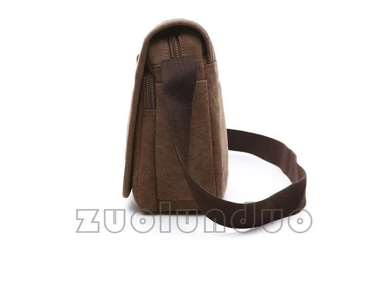 Zuolunduo Vintage style Canvas Shoulder Small Bag